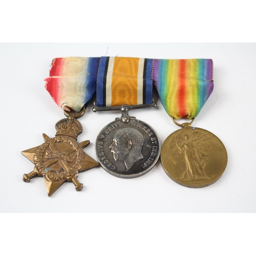 306 - Mounted WW.1 1914-15 Star Trio Named. J. 1791 A.G. Winter A.B.R.N / L.S.R.N