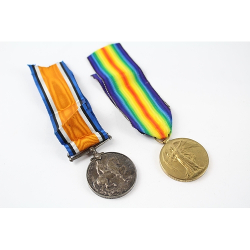 307 - WW.1 Medal Pair & Original Ribbons Named. 266880 Pte. T.A. Brown. Seaforth