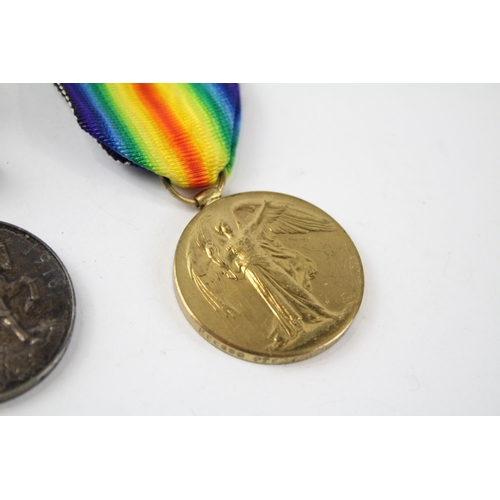 307 - WW.1 Medal Pair & Original Ribbons Named. 266880 Pte. T.A. Brown. Seaforth