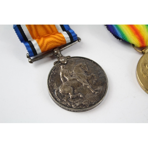 307 - WW.1 Medal Pair & Original Ribbons Named. 266880 Pte. T.A. Brown. Seaforth