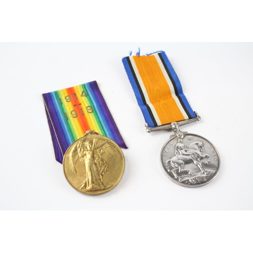 308 - WW.1 Medal Pair & Original Ribbons Named. 36666 I.A.M W. Hopkinson R.A.F