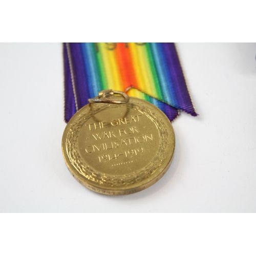 308 - WW.1 Medal Pair & Original Ribbons Named. 36666 I.A.M W. Hopkinson R.A.F