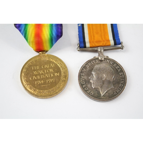 314 - WW.1 Medal Pair & Original Ribbons Named. 24242 Pte. A. McDougall Royal Scots