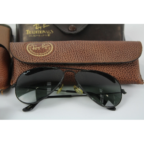 326 - Collection of Designer Ray-Ban Sunglasses Inc Cases x 4