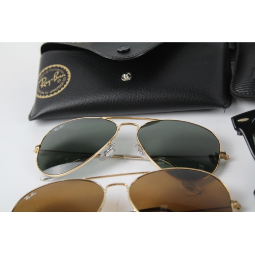 327 - Collection of Designer Ray-Ban Sunglasses Inc Cases x 5