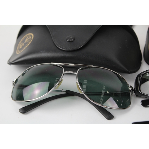 328 - Collection of Designer Ray-Ban Sunglasses Inc Cases x 4