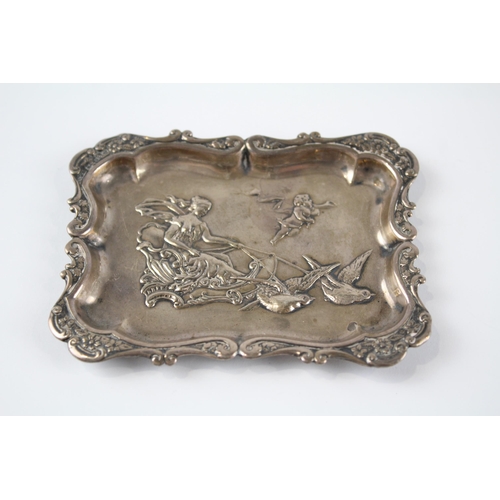 342 - Antique Victorian 1897 Birmingham STERLING SILVER Figural Pin Dish (31g)