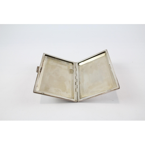 355 - Vintage Hallmarked 1926 London Sterling Silver Goldsmiths Cigarette Case (88g)