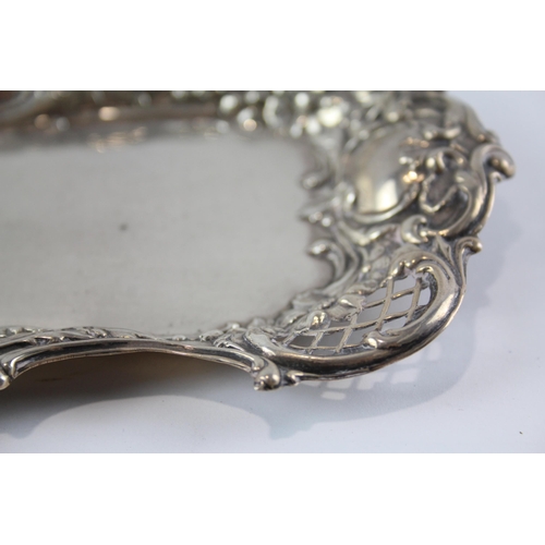 383 - Antique Edwardian Hallmarked 1906 Birmingham Sterling Silver Trinket Tray (75g)