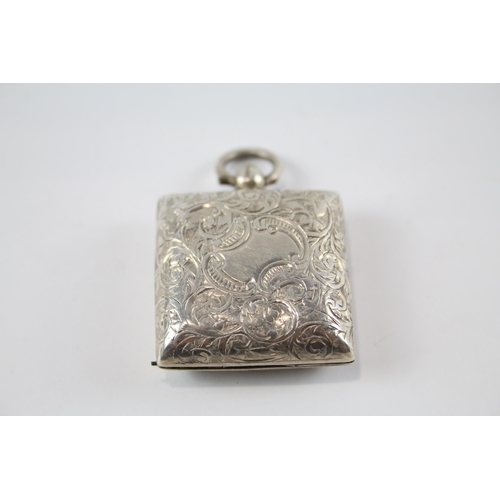 390 - Antique Edwardian 1905 Birmingham Sterling Silver Sovereign Case (20g)