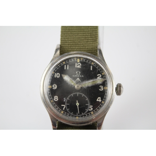 436 - OMEGA DIRTY DOZEN Gents Military Issued WRISTWATCH Hand-wind WORKING