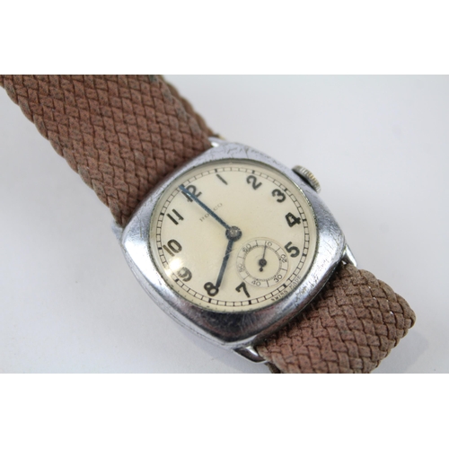 445 - ROLCO Gents Vintage Military Style WRISTWATCH Hand-wind WORKING