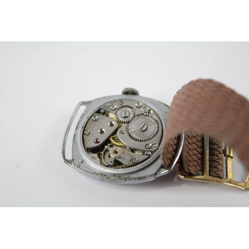 445 - ROLCO Gents Vintage Military Style WRISTWATCH Hand-wind WORKING