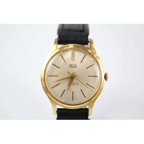 446 - SMITHS EVEREST Gents Vintage Gold Tone WRISTWATCH Hand-wind WORKING