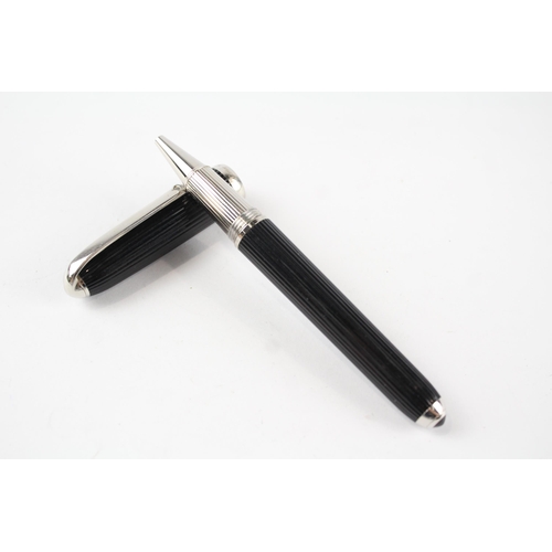 456 - CARTIER Black Stripe Rollerball Pen - 001704