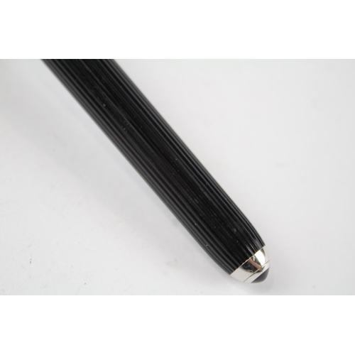 456 - CARTIER Black Stripe Rollerball Pen - 001704