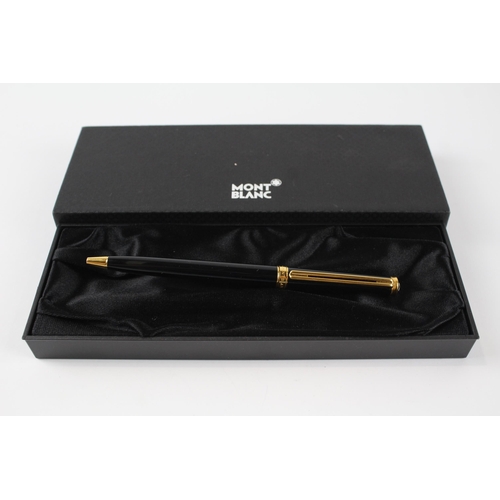 457 - MONTBLANC Noblesse Oblique Black Ballpoint Pen / Biro WRITING Original Box