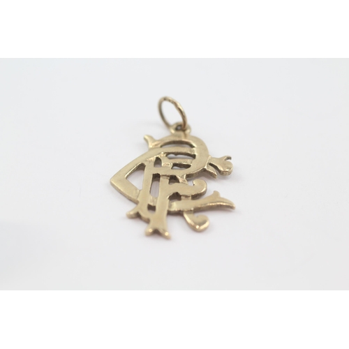 10 - 9ct gold vintage Rangers Football Club pendant (1.6g)