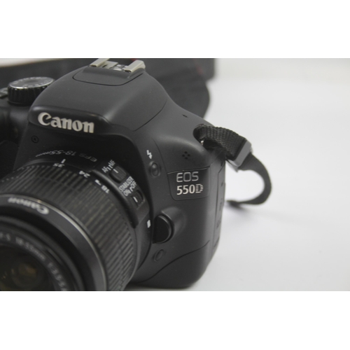 241 - Canon EOS 550D DSLR DIGITAL CAMERA w/ Canon EF-S 18-55mm Lens WORKING