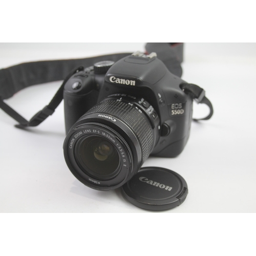 241 - Canon EOS 550D DSLR DIGITAL CAMERA w/ Canon EF-S 18-55mm Lens WORKING