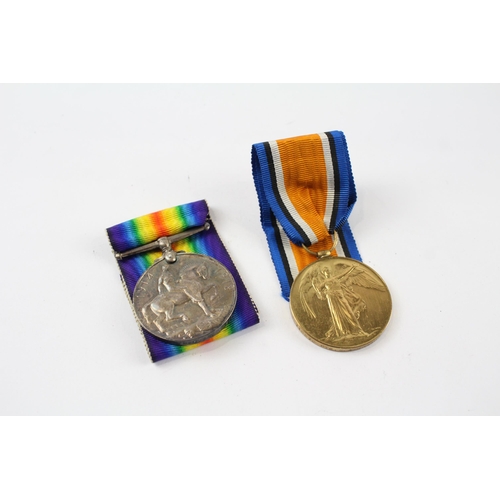 258 - WW.I Medal Pair & Original Ribbons Named. 119972 Pte. G.A. Brown M.G.C