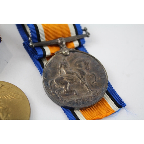 261 - WW.I Medal Pair & Original Ribbons Named. 7337 Pte. A. Little D.L.I