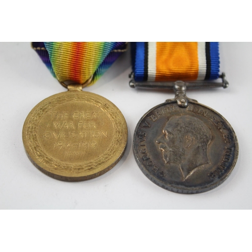 261 - WW.I Medal Pair & Original Ribbons Named. 7337 Pte. A. Little D.L.I