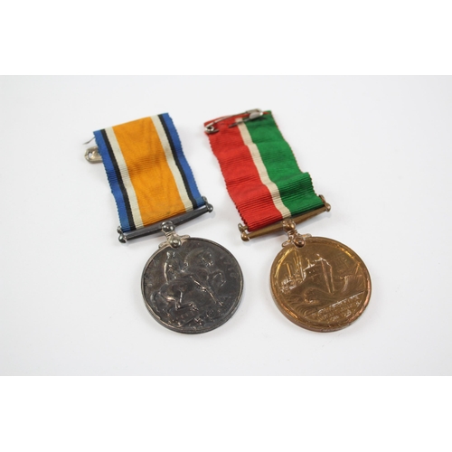 268 - WW1 GVI Medal Group.  Pair Named Alan B Craig