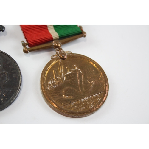 268 - WW1 GVI Medal Group.  Pair Named Alan B Craig