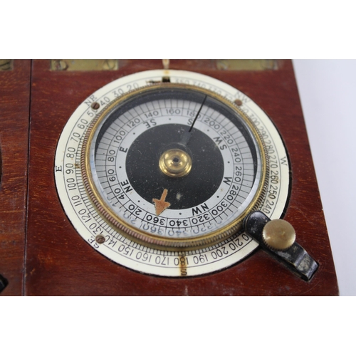 271 - 2 x Antique F. Barker & Son Compasses One Dated 1918