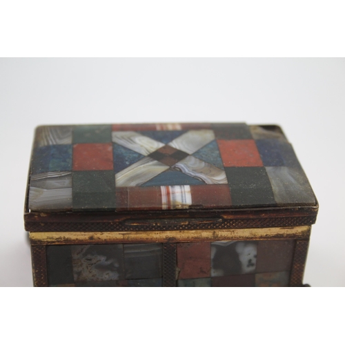 281 - multi gemstone trinket box