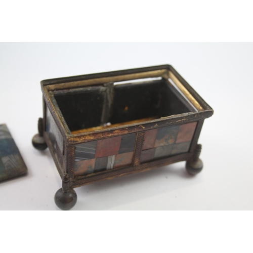 281 - multi gemstone trinket box