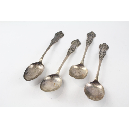 287 - 4 x .925 Scottish Georgian spoons