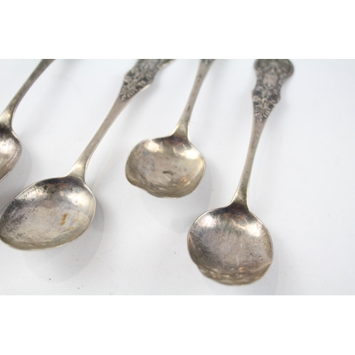 287 - 4 x .925 Scottish Georgian spoons