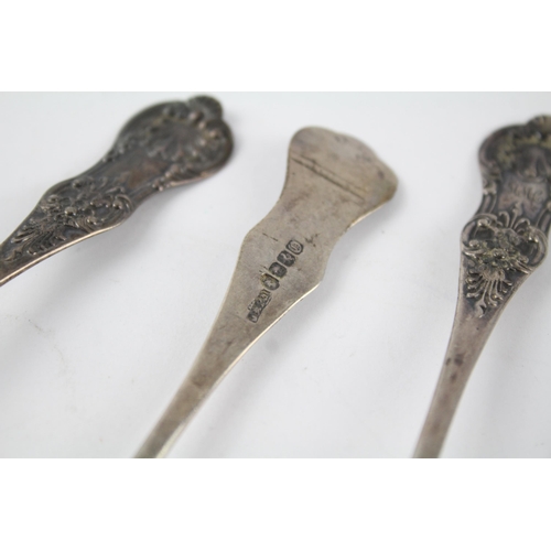 287 - 4 x .925 Scottish Georgian spoons