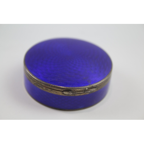 299 - .935 guilloche enamel pill box