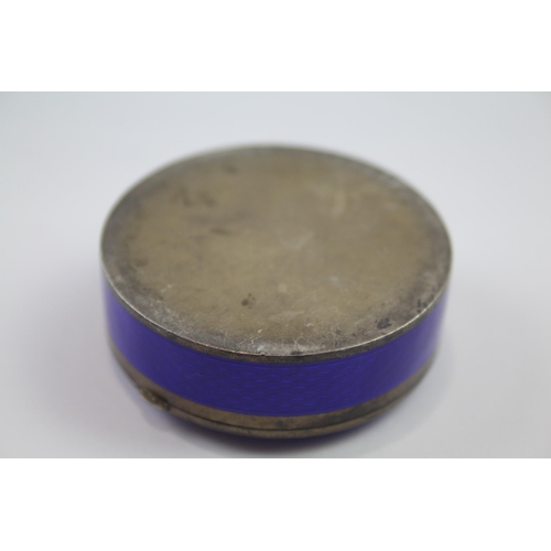 299 - .935 guilloche enamel pill box