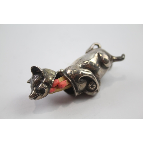 305 - .925 sterling novelty pig vesta case