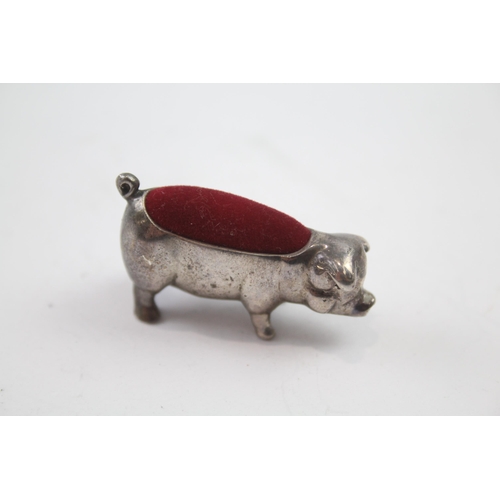 307 - .925 sterling novelty pig pin cushion