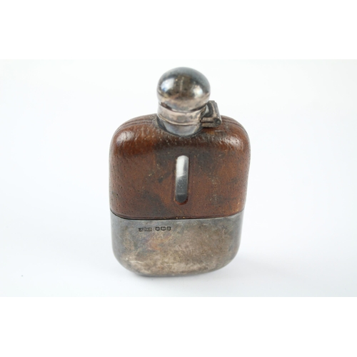 326 - .925 sterling hip flask