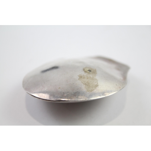 328 - .925 sterling novelty clam / pearl trinket