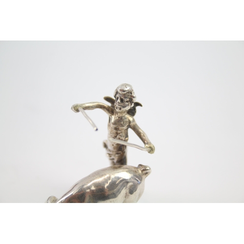 338 - .925 sterling cherub ornament