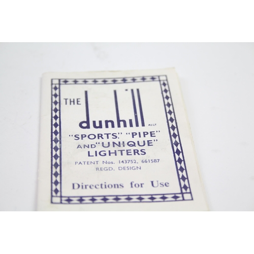 352 - Vintage 1930's Dunhill Paris Lift Arm Petrol Lighter