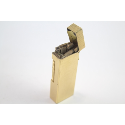 354 - Gold Plated Vintage Cased Dunhill Lighter