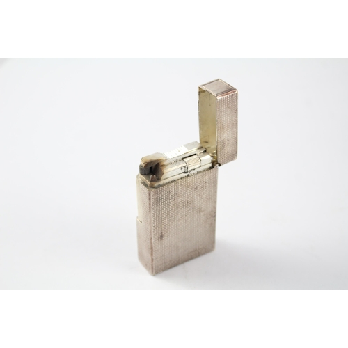 355 - Vintage Silver Plated S.T Dupont Lighter, Cased