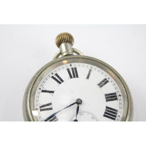 377 - Royal Navy Issued Gents WWII Era POCKET WATCH Hand-wind WORKING