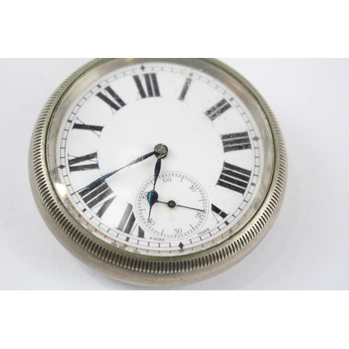 377 - Royal Navy Issued Gents WWII Era POCKET WATCH Hand-wind WORKING