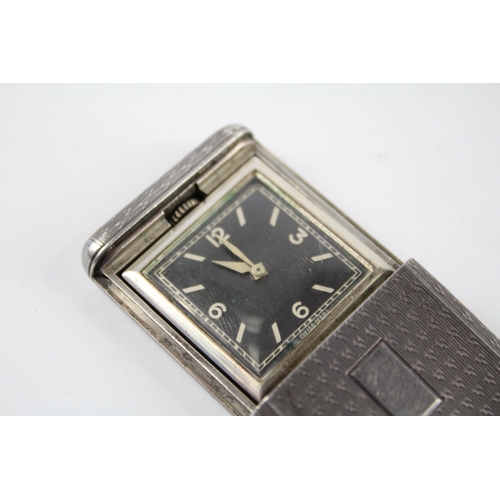 404 - Art Deco STERLING SILVER Ladies PURSE WATCH Hand-wind WORKING