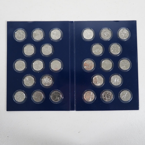 412 - Full collection of the Alphabet 10p coins