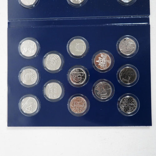 412 - Full collection of the Alphabet 10p coins